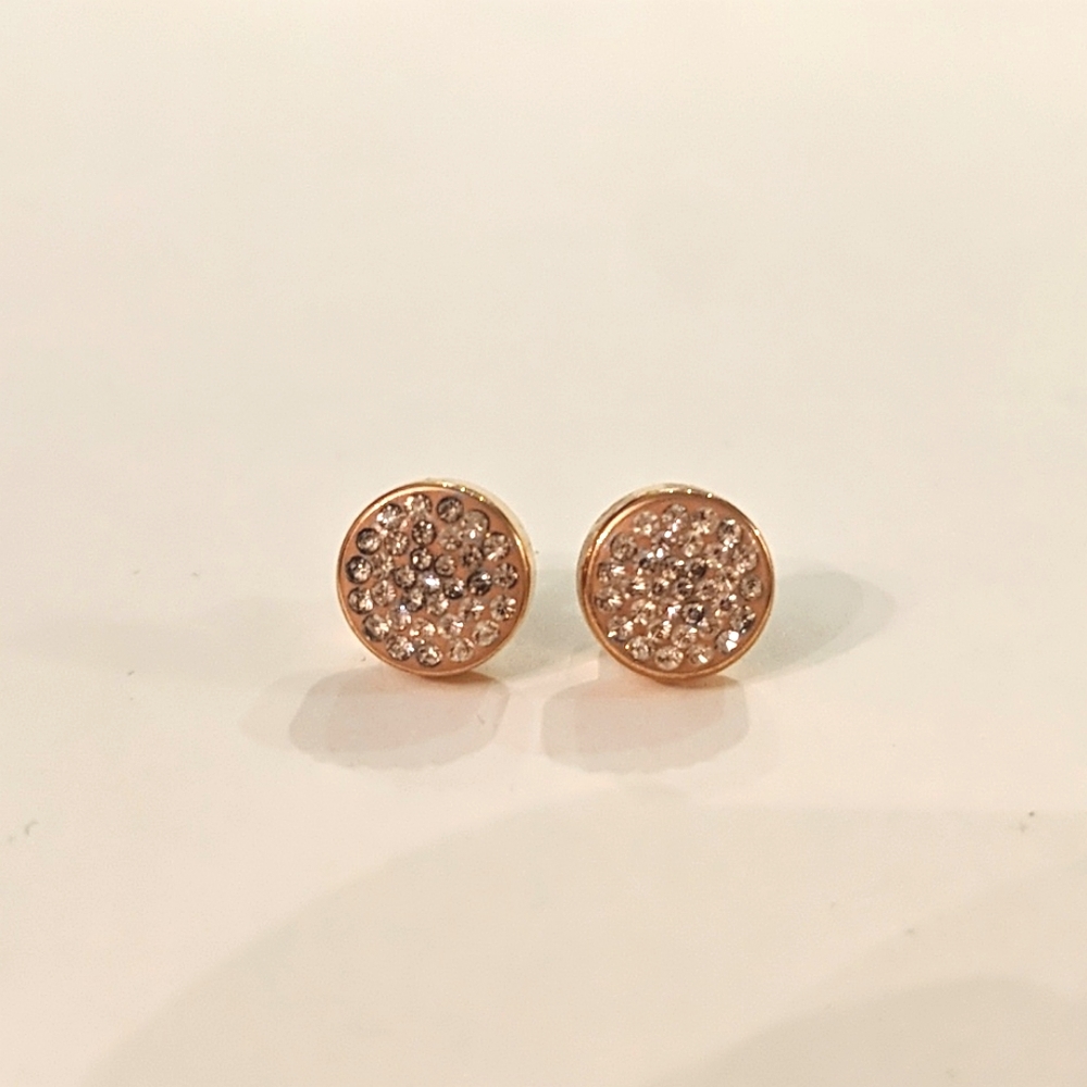 Folli Follie Crystal Stud Earrings